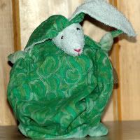 Green Swirl Knotty Bunny
