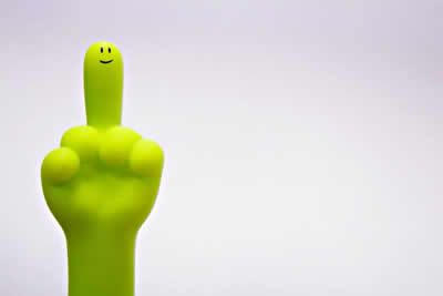 green-middle-finger Pictures, Images and Photos