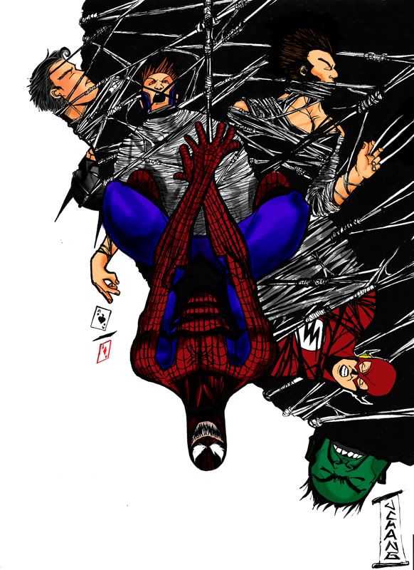 Spiderman drawing in progress. - Digital Webbing Forums