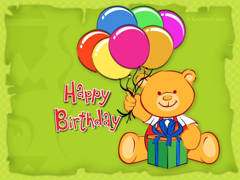 bear wallpapers. Birthday Bear Wallpaper