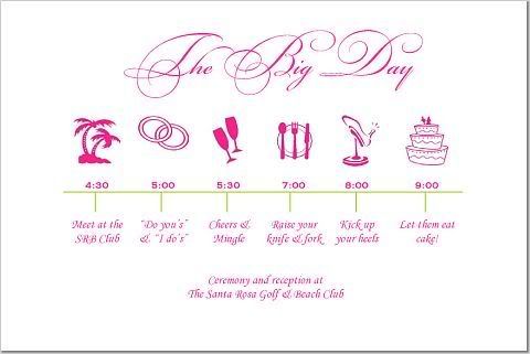 Detailed wedding day timeline template Use a wedding day itinerary template