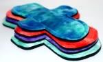 ~*A Rainbow of Minky*~ Starter Set of 4 Minky Cloth Pads with Fleece backs - New Wider Style