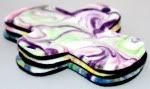 FREE SHIPPING~*A Trio of Swirls*~ Set of 3 OBV Pantyliners with Fleece Backs - New Wider Style