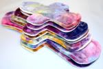 OOAK Colorway! ~*Watercolors*~ Bamboo Velour/Wool Backed Cloth Pads