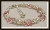 ~*Butterflies*~ Child Size Swarovski Crystal and Pearl Bracelet