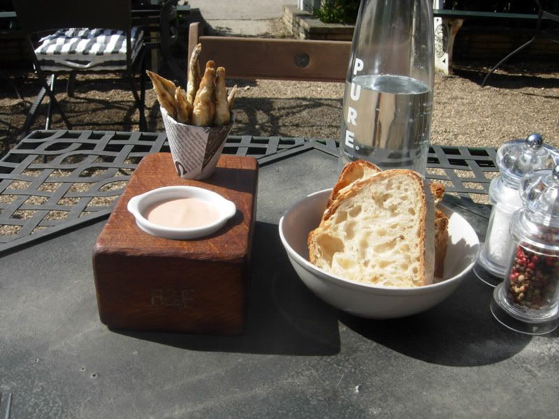 Photograph of the bread and whitebait