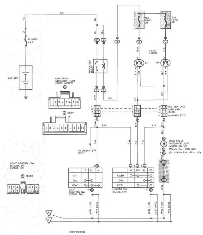 Wiring diagram for toyota hilux spotlights