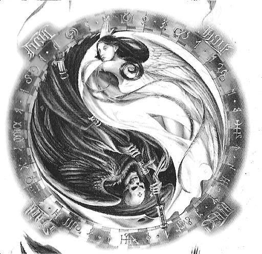 Angel and Devil The pairing of opposites is a visual tradition in tattooing 
