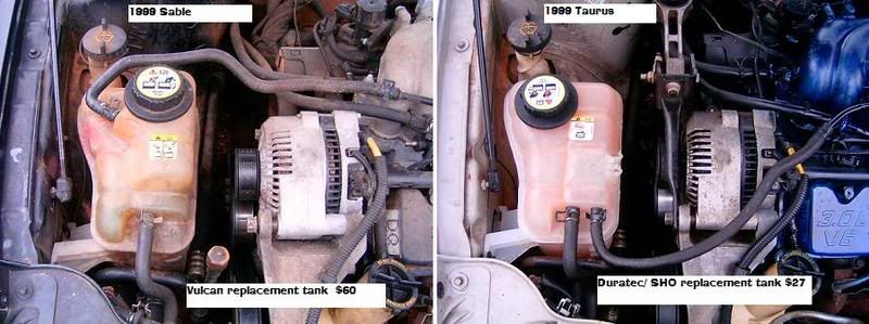 Ford Taurus 2001 Radiator. at the radiator end).