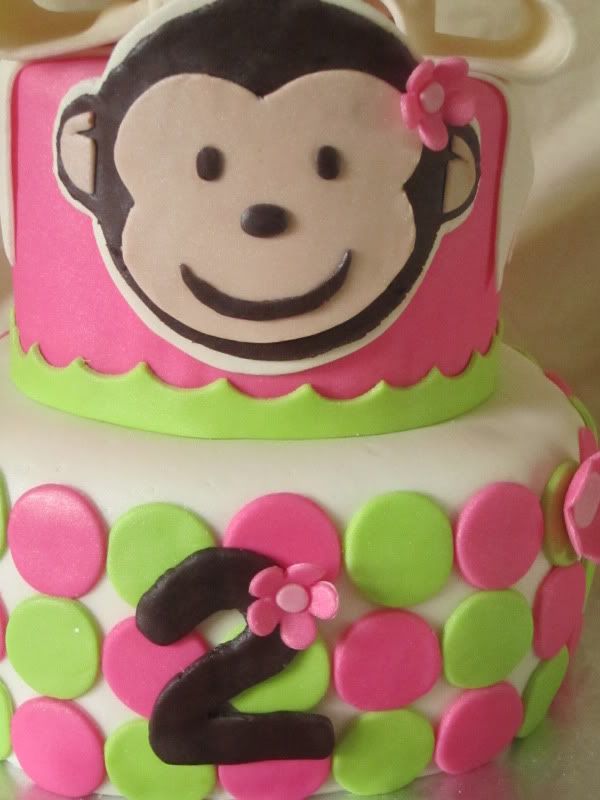 2nd Birthday Monkey Cake