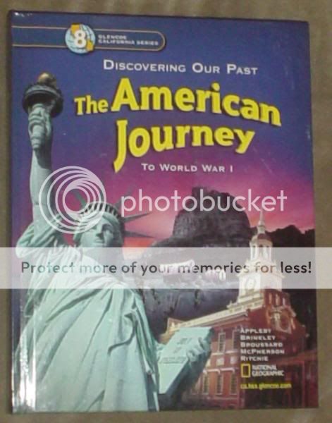 8TH GLENCOE AMERICAN JOURNEY TO WW1 HISTORY TEXT 2005 9780078693861 