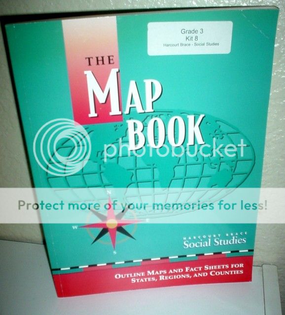 Harcourt Brace Social Studies 3rd Grade 3 The Map Book Homeschool