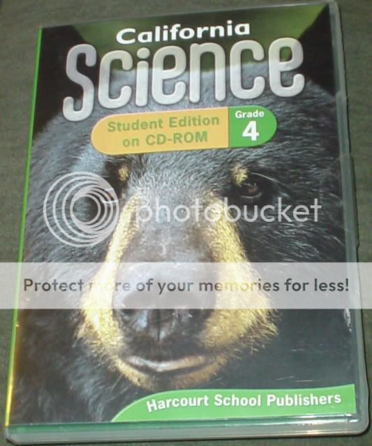 HARCOURT 4TH GRADE SCIENCE STUDENT EDITION TEXT CD ROM  
