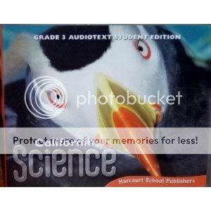 3RD GRADE 3 SCIENCE AUDIO TEXT CD HARCOURT HOMESCHOOL  