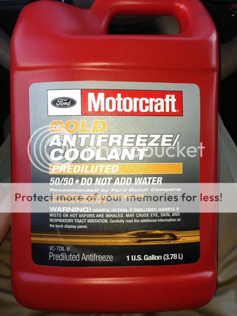 Ford gold coolant