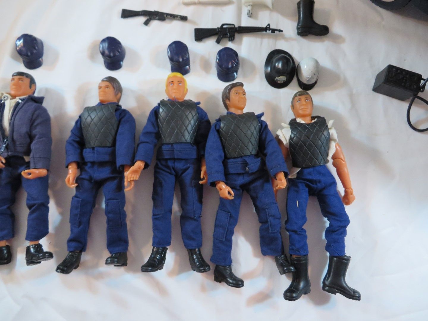 SWAT S.W.A.T. Team Van 7 Action Figures 1970s Toy Lot LJN TV Show ...