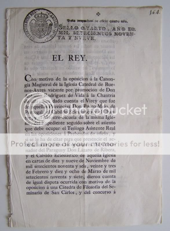  1799 King CARLOS IV & CONSEJO de INDIAS Iglesia en America & Filipinas