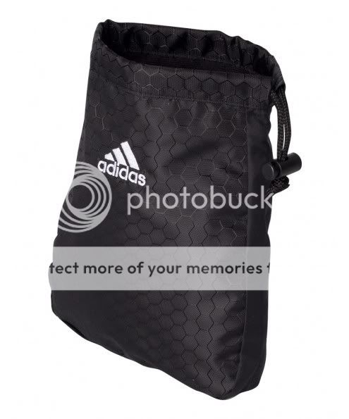 NEW Adidas Golf Valuables Pouch Bag Black Drawstring 847903022902 